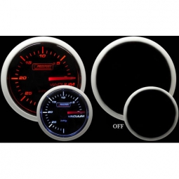 Prosport Performance Series Vacuum Gauge (52mm, Mechanical, Amber/White)