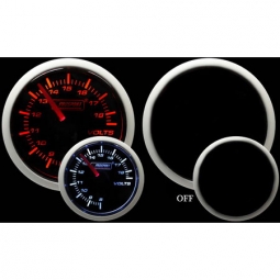 Prosport Performance Series Voltmeter Gauge (52mm, Amber/White)