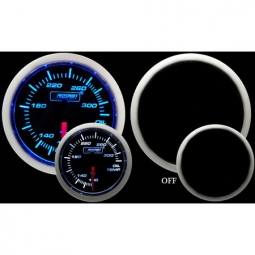 Prosport Performance Series Oil Temp Gauge (52mm, Blue/White)