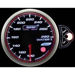 Prosport Halo Series Water Temp Gauge (52mm, 3 Color, Peak/Warn)