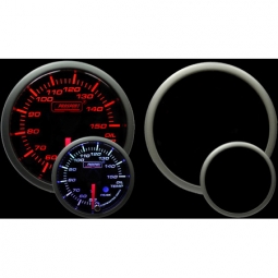 Prosport Premium Oil Temp Gauge (METRIC, 52mm, Amber/White, Peak/Warn)