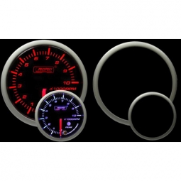 Prosport Premium Tachometer (52mm, Amber/White, Peak/Warn)