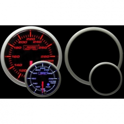 Prosport Premium Water Temp Gauge (52mm, Amber/White, Peak/Warn)