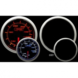 Prosport Performance Series Water Temp Gauge (60mm, Amber/White)