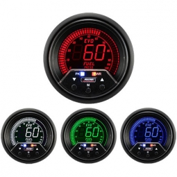 Prosport Premium EVO Fuel Pressure (60mm, 4 Color, Peak/Warn)