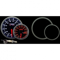Prosport Premium Wideband Air / Fuel Ratio (AFR) Gauge (60mm, Amber/White, Peak/Warn)