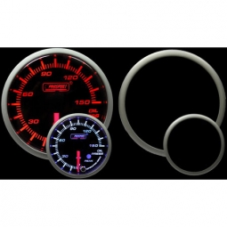 Prosport Premium Oil Pressure Gauge (60mm, Amber/White, Peak/Warn)