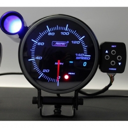 Prosport Premium Speedometer (3.5in / 95mm, 3 Color, Peak/Warn)