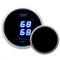 Prosport Digital Series Dual Intercooler Temp Gauge (52mm, Blue LCD)
