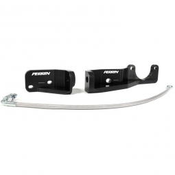Perrin Pitch Stop Mount Kit w/ SS Clutch Line (Black), '15-'21 WRX & STi