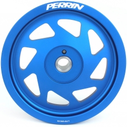 Perrin Crank Pulley (Small Hub, Blue), '22-'25 WRX & '22-'26 BRZ/86