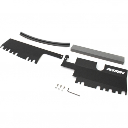 Perrin Radiator Shroud (With OEM Intake Scoop, Wrinkle Black), '15-'21 STi & '15-'21 WRX