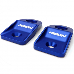 Perrin Upper Radiator Bracket Set (Blue), '08-'14 WRX & '08-'14 STi