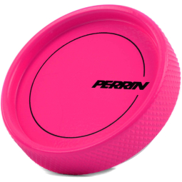 Perrin Aluminum Oil Filler Cap (Hyper Pink), '02-'26 WRX & '04-'21 STi & BRZ/FR-S/86