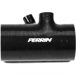 Perrin 3" Turbo Inlet Hose w/ Nozzle (Short, Black), 2022-2026 WRX