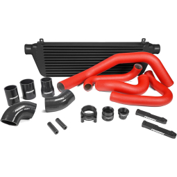 Perrin Front Mount Intercooler Kit (Red Tubes & Black Core), '22-'26 WRX