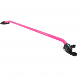 Perrin Front Strut Tower Brace w/ Billet Feet (Hyper Pink), '22-'26 WRX