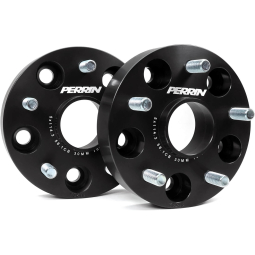 Perrin Wheel Spacers (30mm, 5x114.3, 56.1mm Hub, Pair/2, Black), '05-'21 STi & '15-'25 WRX