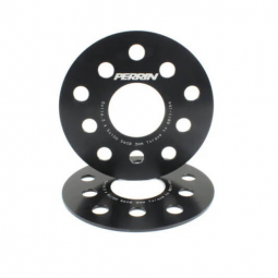 Perrin Wheel Spacers (3mm, 5x100 & 5x114.3, Pair/2, Black), '04-'21 STi & '02-'26 WRX