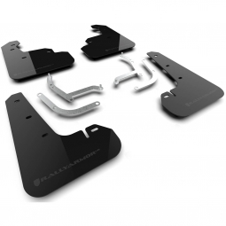 Rally Armor UR Mud Flaps (Black w/ Grey Logo), 2024-2025 Impreza