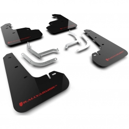 Rally Armor UR Mud Flaps (Black w/ Red Logo), 2024-2025 Impreza