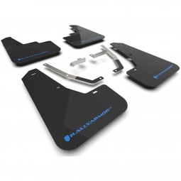Rally Armor UR Mud Flaps (Black w/ Light Blue Logo), '24-'25 Crosstrek