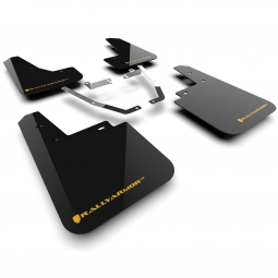 Rally Armor UR Mud Flaps (Black w/ Wild Orange Logo), '24-'25 Crosstrek Wilderness