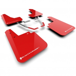 Rally Armor UR Mud Flaps (Red w/ White Logo), '24-'25 Crosstrek Wilderness