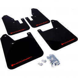 Rally Armor UR Mud Flaps (Black w/ Grey Logo), 1998-2002 Forester