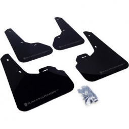 Rally Armor UR Mud Flaps (Black w/ Grey Logo), 2010-2013 MazdaSpeed3