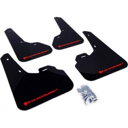 Rally Armor UR Mud Flaps (Black w/ Red Logo), 2010-2013 MazdaSpeed3