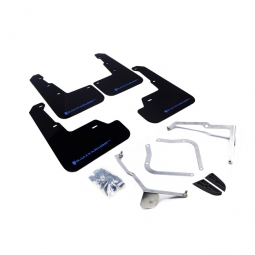 Rally Armor UR Mud Flaps (Black w/ Light Blue Logo), '15-'21 WRX & STi