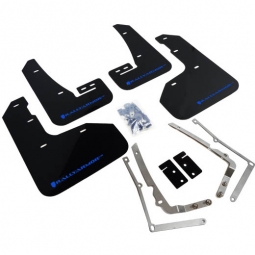 Rally Armor UR Mud Flaps (Black w/ Blue Logo), 2015-2017 Golf R