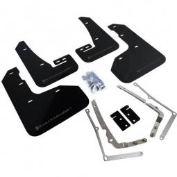 Rally Armor UR Mud Flaps (Black w/ Grey Logo), 2015-2017 Golf R