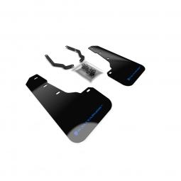 Rally Armor UR Mud Flaps (Black w/ Blue Logo), 2018-2023 Crosstrek
