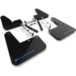 Rally Armor UR Mud Flaps (Black w/ Light Blue Logo), '23-'25 GR Corolla