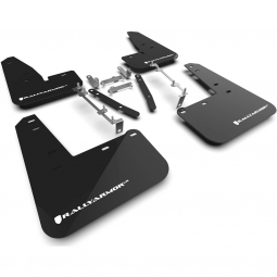 Rally Armor UR Mud Flaps (Black w/ White Logo), 2023-2025 GR Corolla