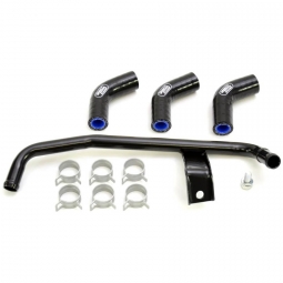 Samco Silicone Oil Cooler Hose Kit (Black), '02-'05 WRX & '04-'07 STi