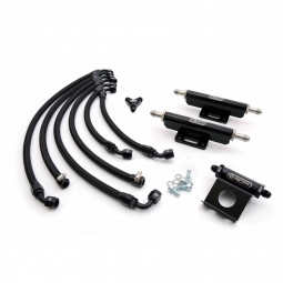 Roger Clark Motorsport Parallel Fuel Rail Kit / Standard Regulator (UK/USDM/Euro), '02-'07 WRX & STi