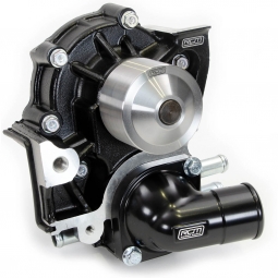 Roger Clark Motorsport Black Series Water Pump - 3 Port, '04-'07 WRX & '04-'21 STi