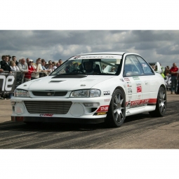 Roger Clark Motorsport Logo Sunstrip Windshield Banner (White), '93-'01 Impreza