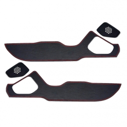 Revel GT Design Kick Panel Covers w/ Red Stitch (4 Pieces), '22-'25 BRZ & GR86