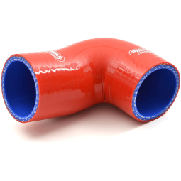 Samco Intercooler to Turbo 90 Degree Hose (Red), 2004-2021 STi