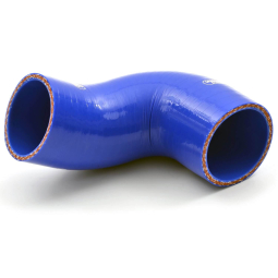 Samco Intercooler to Turbo 90 Degree Hose (Blue), 2004-2021 STi