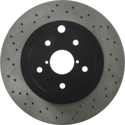 StopTech Rear Brake Rotors (Cross-Drilled, Pair), '18-'21 STi & '24+ WRX TR/TS