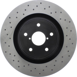 StopTech Sport Front Brake Rotors (Cross-Drilled, Pair), '18-'21 STi & '24+ WRX TR/TS