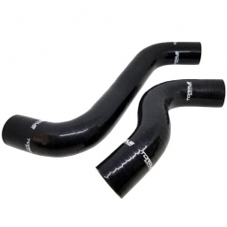 Torque Solution Silicone Radiator Hose Kit (Black), '15-'21 WRX & '14-'18 Forester XT
