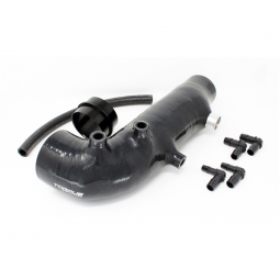 Torque Solution Silicone Turbo Inlet Hose (2.4in, Black), '02-'07 WRX & '04-'21 STi