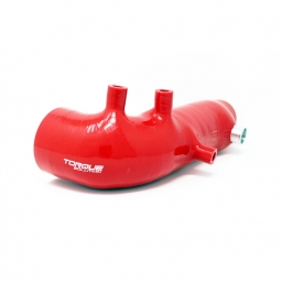 Torque Solution Silicone Turbo Inlet Hose (2.4in, Red), '02-'07 WRX & '04-'21 STi