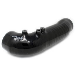 Torque Solution Silicone Turbo Inlet Hose (Non-Recirc, Black), '02-'07 WRX & '04-'21 STi